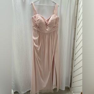 WORN ONCE - Azazie Blush Pink Dress